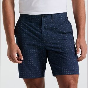 Original Penguin Flat Front Shorts 9” Inseam Blue Patterned Size 32